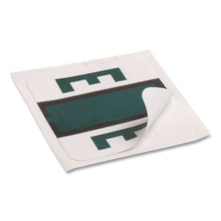 A-Z Color-Coded End Tab Filing Labels, E, 1 X 1.25, White, 500/roll