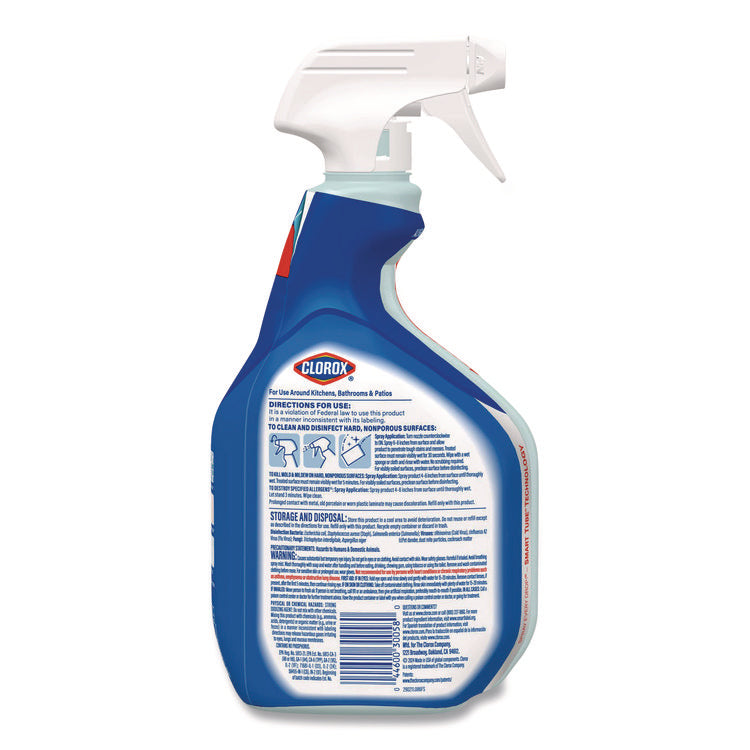 Clean-Up Multi-Surface Cleaner with Bleach, 32 oz Spray Bottle, Rain Clean Scent, 9/Carton