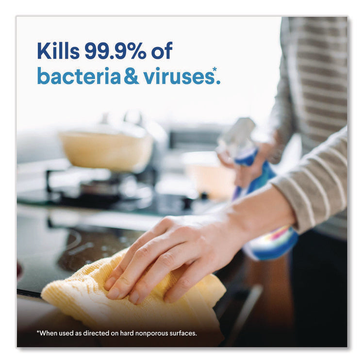 Clean-Up Multi-Surface Cleaner with Bleach, 32 oz Spray Bottle, Rain Clean Scent, 9/Carton