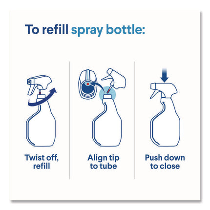 Clean-Up Multi-Surface Cleaner with Bleach, 32 oz Spray Bottle, Rain Clean Scent, 9/Carton