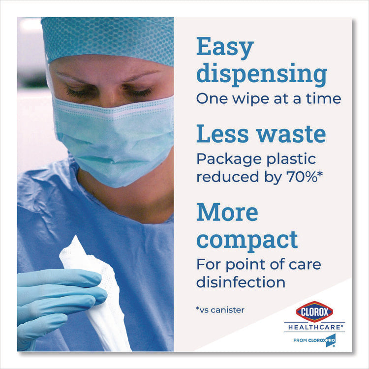 Bleach Germicidal Wipes, 1-Ply, 12 x 12, Unscented, White, 110/Bucket