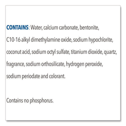 Bleach Cream Cleanser, Fresh Scent, 32 Oz Bottle, 8/carton