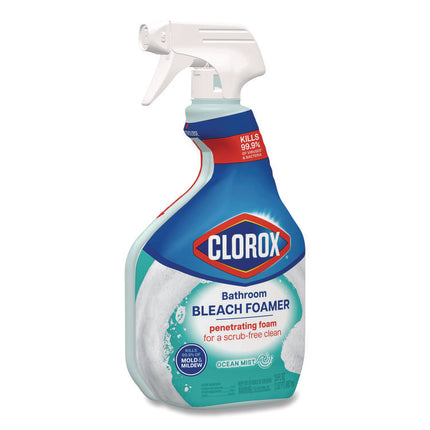 Bathroom Foamer with Bleach, Ocean Mist, 30 oz Spray Bottle, 9/Carton