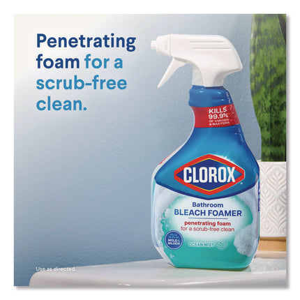 Bathroom Foamer with Bleach, Ocean Mist, 30 oz Spray Bottle, 9/Carton