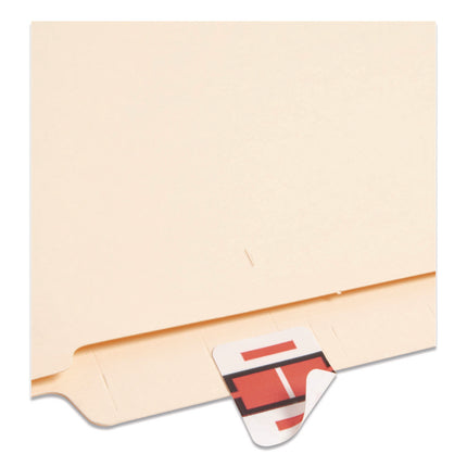 A-Z Color-Coded End Tab Filing Labels, I, 1 X 1.25, White, 500/roll