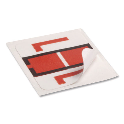 A-Z Color-Coded End Tab Filing Labels, L, 1 X 1.25, White, 500/roll