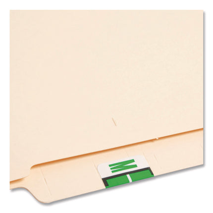 A-Z Color-Coded End Tab Filing Labels, M, 1 X 1.25, White, 500/roll