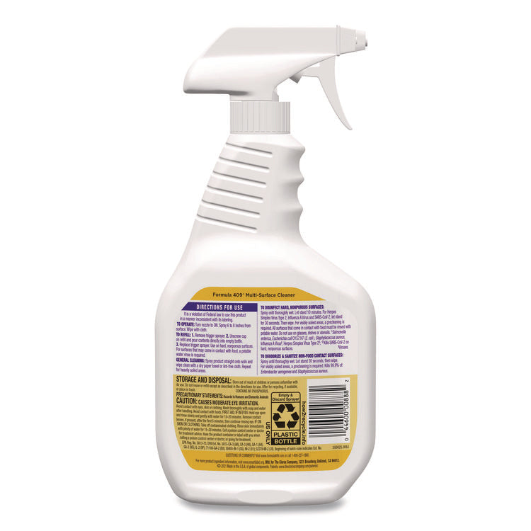 Multi-Surface Cleaner, Lemon, 32 Oz Spray Bottle, 9/carton