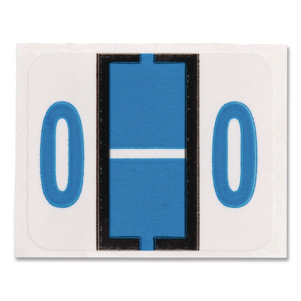 A-Z Color-Coded End Tab Filing Labels, O, 1 X 1.25, White, 500/roll