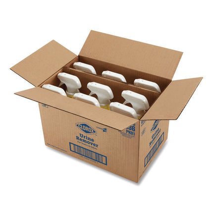 CloroxPro Urine Remover for Stains and Odors, 32 oz Spray Bottle, 9/Carton