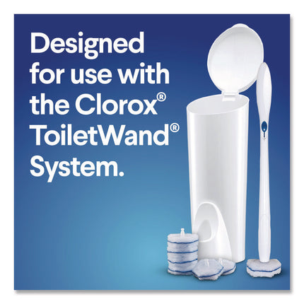 Disinfecting ToiletWand Refill Heads, Toilet Cleaning Scrubbing Pads, Blue/White, 20/Pack