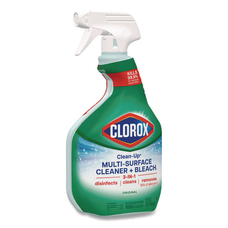 Clean-Up Multi-Surface Cleaner with Bleach, Original, 32 oz Spray Bottle, 9/Carton