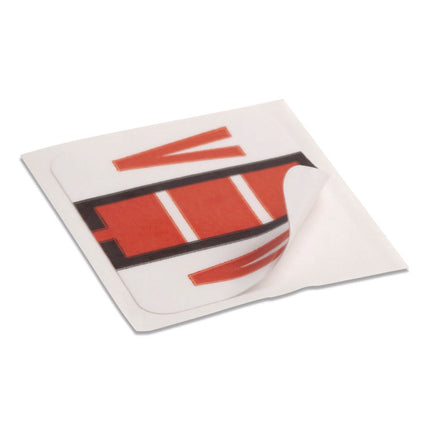 A-Z Color-Coded End Tab Filing Labels, V, 1 X 1.25, White, 500/roll