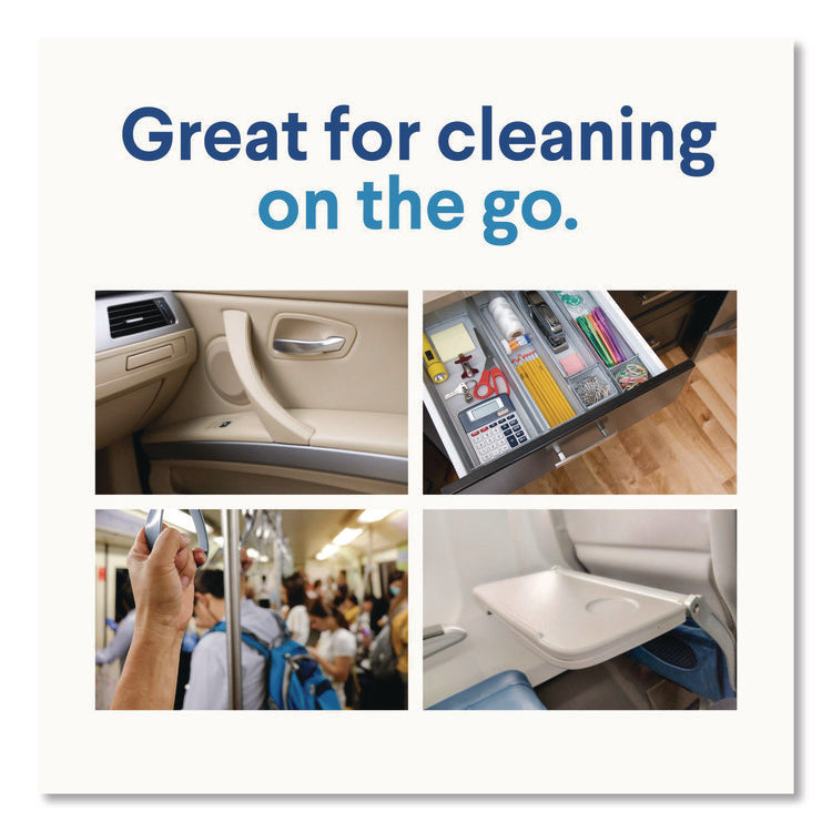 Disinfecting Cleaning Wipes, Flex Pack, 1-Ply, 8 x 7, Lemon Scent, White, 75 Towels/Box