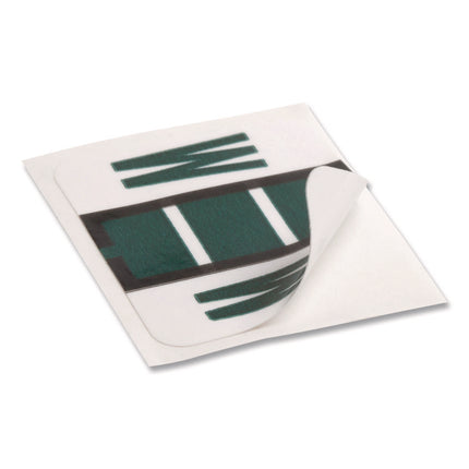 A-Z Color-Coded End Tab Filing Labels, W, 1 X 1.25, White, 500/roll