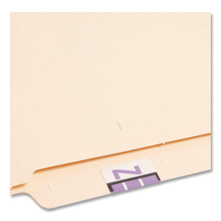 A-Z Color-Coded End Tab Filing Labels, Z, 1 X 1.25, White, 500/roll