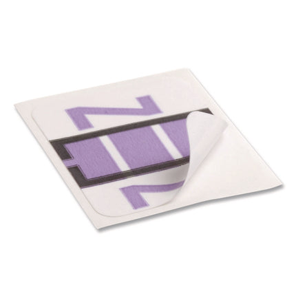 A-Z Color-Coded End Tab Filing Labels, Z, 1 X 1.25, White, 500/roll
