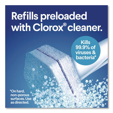 Disinfecting ToiletWand Refill Heads, Toilet Cleaning Scrubbing Pads, Blue/White, 10/Pack, 6 Packs/Carton