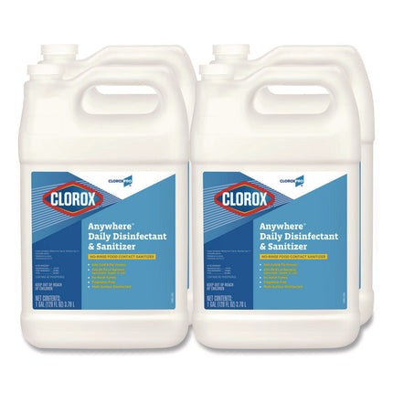 Anywhere Daily Disinfectant and Sanitizer, 128 oz Bottle, 4/Carton