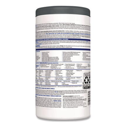 VersaSure Cleaner Disinfectant Wipes, 1-Ply, 6.75 x 8, Fragranced, White, 85/Canister, 6 Canisters/Carton