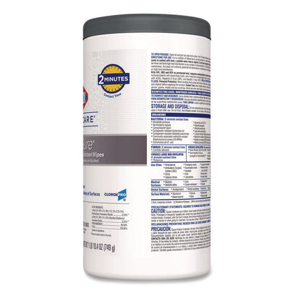 VersaSure Cleaner Disinfectant Wipes, 1-Ply, 6.75 x 8, Fragranced, White, 85/Canister, 6 Canisters/Carton