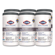 VersaSure Cleaner Disinfectant Wipes, 1-Ply, 6.75 x 8, Fragranced, White, 85/Canister, 6 Canisters/Carton