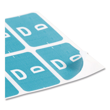 Alphaz Color-Coded Second Letter Alphabetical Labels, D, 1 X 1.63, Light Blue, 10/sheet, 10 Sheets/pack