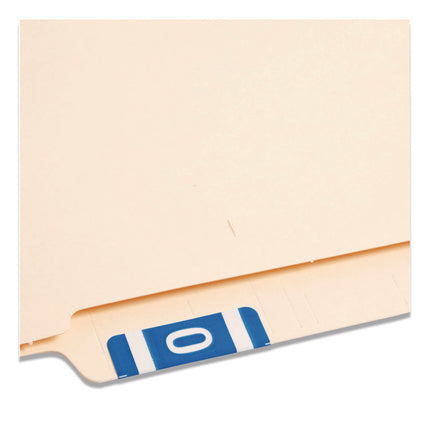 Alphaz Color-Coded Second Letter Alphabetical Labels, O, 1 X 1.63, Dark Blue, 10/sheet, 10 Sheets/pack