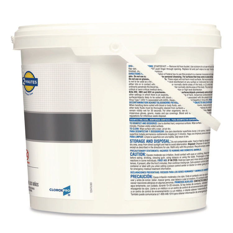 VersaSure Cleaner Disinfectant Wipes, 1-Ply, 12 x 12, Fragranced, White, 110/Bucket