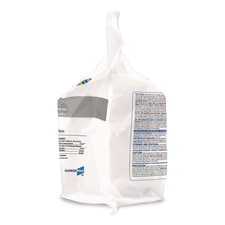 VersaSure Cleaner Disinfectant Wipes, Refill, 1-Ply, 12 x 10, Fragranced, White, 110/Pouch, 2 Pouches/Carton