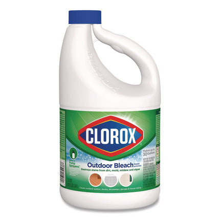 CloroxPro Results Concentrated Outdoor Bleach, 81 oz Bottle, 6/Carton