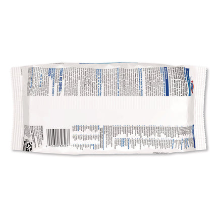 Bleach Germicidal Wipes, Disinfectant Wipes, 1-Ply, 6.75 x 9, Unscented, White, 100 Wipes/Flex-Pack, 6 Flex-Packs/Carton