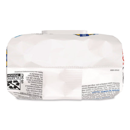 Bleach Germicidal Wipes, Disinfectant Wipes, 1-Ply, 6.75 x 9, Unscented, White, 100 Wipes/Flex-Pack, 6 Flex-Packs/Carton