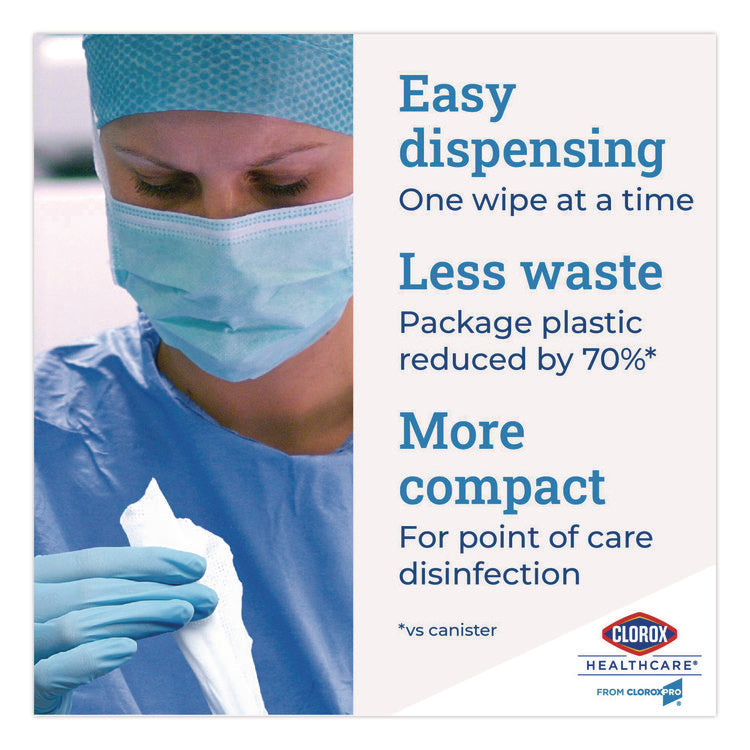 Bleach Germicidal Wipes, 1-Ply, 6.75 x 9, Unscented, White, 70/Canister, 6 Canisters/Carton
