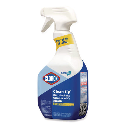 CloroxPro Clean-Up Disinfectant Cleaner with Bleach, 32 oz Smart Tube Spray, 9/Carton