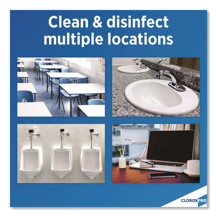 CloroxPro Clean-Up Disinfectant Cleaner with Bleach, 128 oz Refill Bottle, 4/Carton