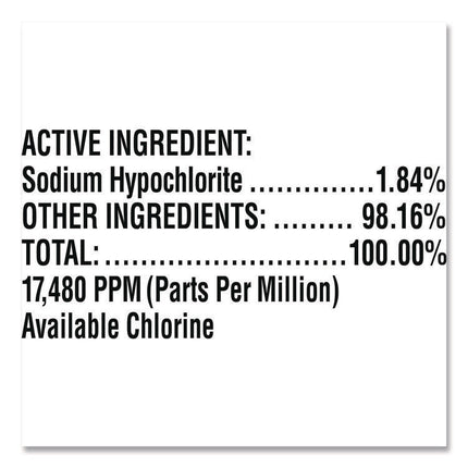 CloroxPro Clean-Up Disinfectant Cleaner with Bleach, 128 oz Refill Bottle, 4/Carton