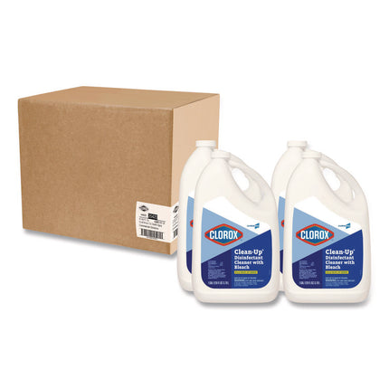 CloroxPro Clean-Up Disinfectant Cleaner with Bleach, 128 oz Refill Bottle, 4/Carton