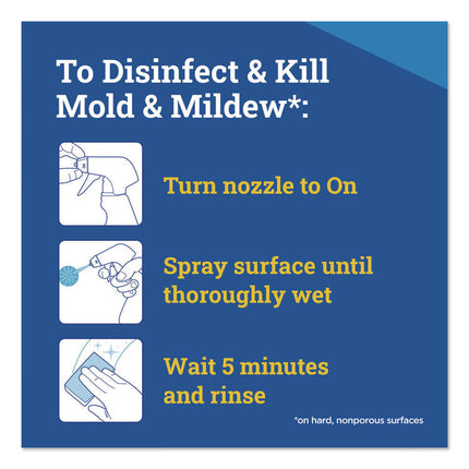 CloroxPro Disinfecting Instant Mold and Mildew Remover, 32 oz Smart Tube Spray, 9/Carton