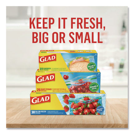 Zipper Food Storage Plastic Sandwich Bags, 6.63 x 5.88, Clear, 50 Bags/Box, 12 Boxes/Carton