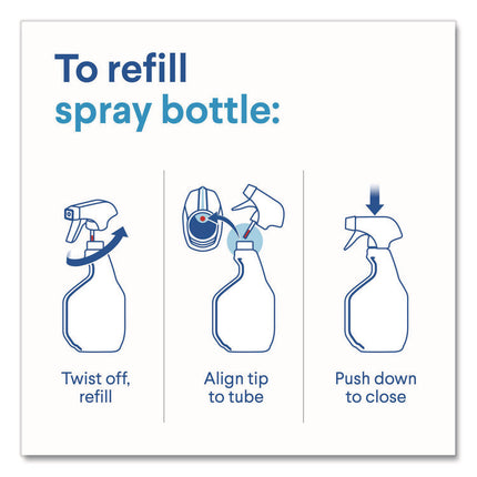 Disinfecting All Purpose Cleaner Spray, Crisp Lemon Scent, 32 oz Bottle, 9/Carton