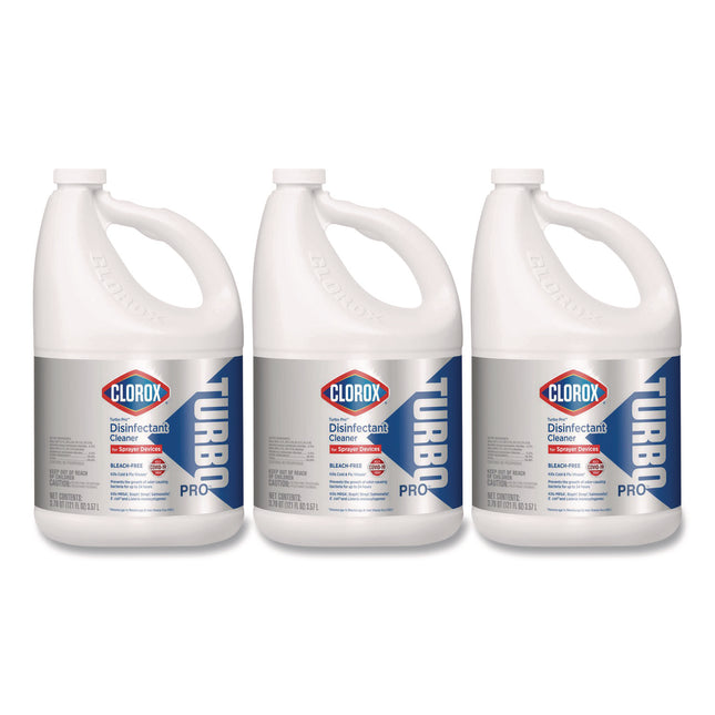 Turbo Pro Disinfectant Cleaner For Sprayer Devices, 121 Oz Bottle, 3/carton