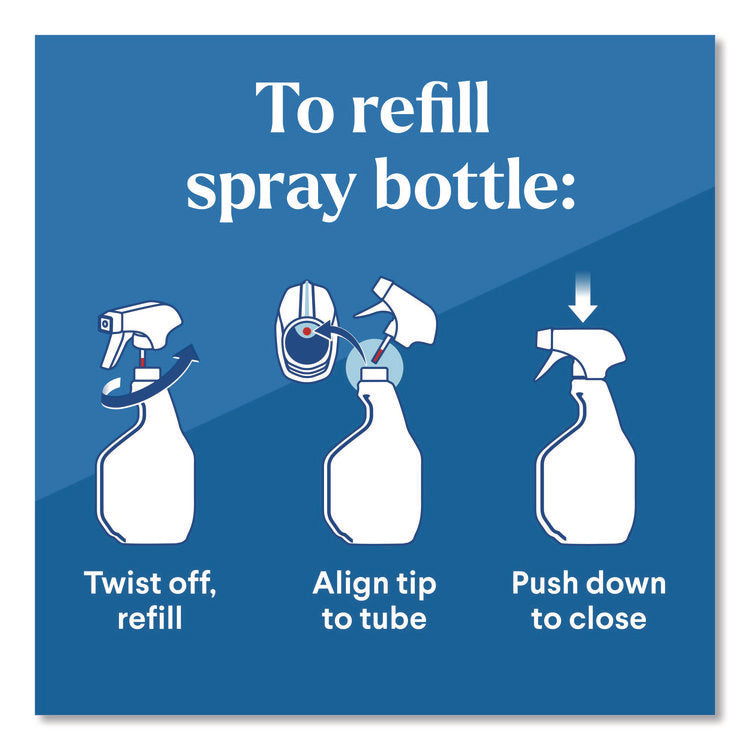 Clorox Pro EcoClean Disinfecting Cleaner, Unscented, 128 oz Refill Bottle, 4/Carton