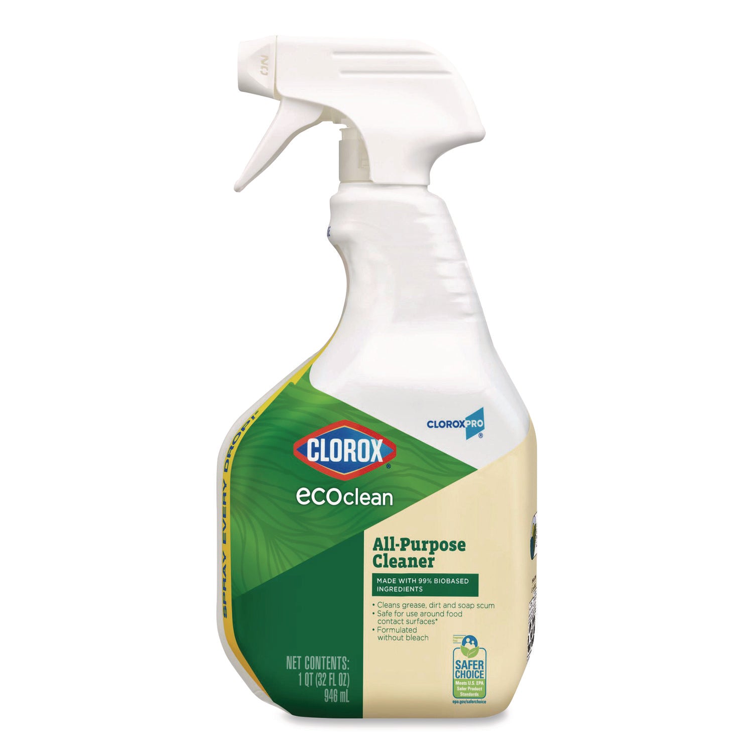 Clorox Pro EcoClean Multipurpose Cleaner, Unscented, 32 oz Spray Bottle