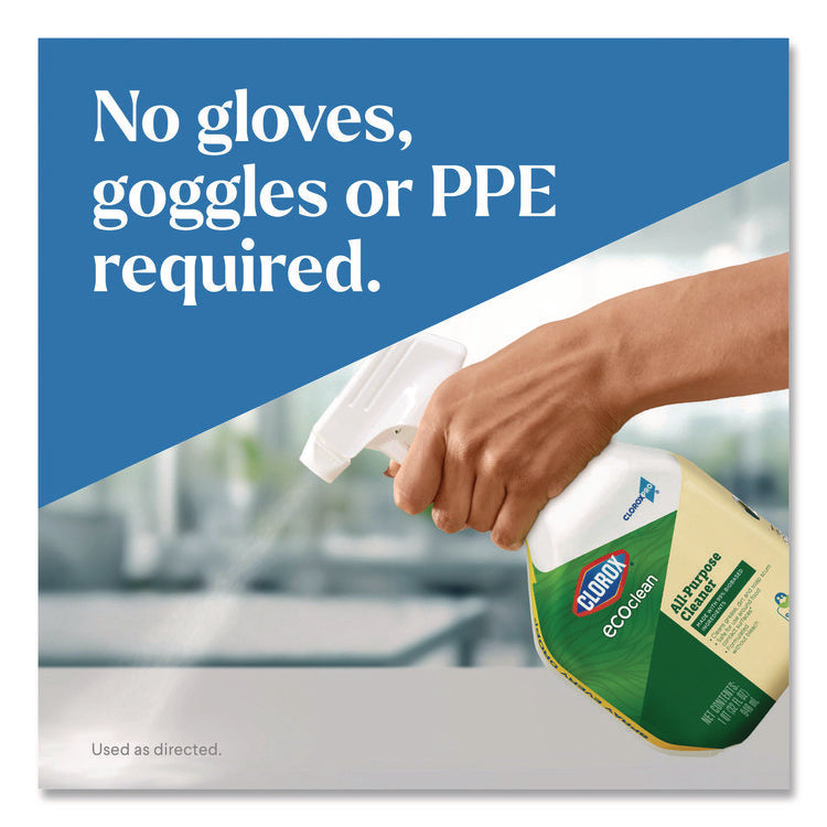 Clorox Pro EcoClean All-Purpose Cleaner, Unscented, 32 oz Spray Bottle, 9/Carton