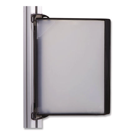 PRO Series Magnetic Wall Reference System, 5 Panels with Black Borders, Black Base