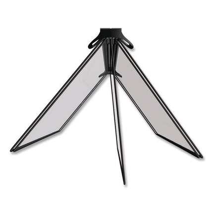 PRO Series Magnetic Wall Reference System, 5 Panels with Black Borders, Black Base