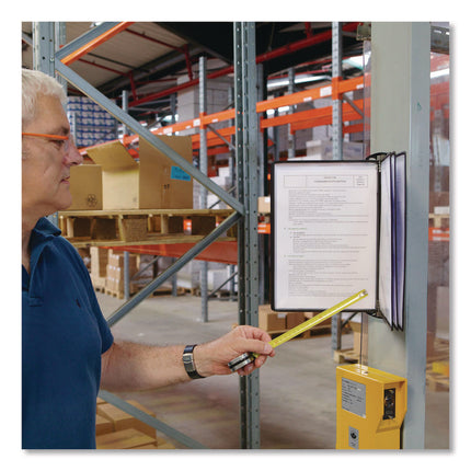 PRO Series Magnetic Wall Reference System, 5 Panels with Black Borders, Black Base