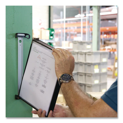 PRO Series Magnetic Wall Reference System, 10 Panels with Black Borders, Black Base