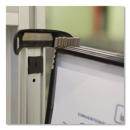 PRO Series Magnetic Wall Reference System, 10 Panels with Black Borders, Black Base